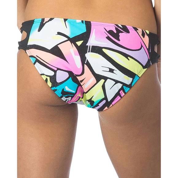 NEW BIKINI LAB keyhole hipster bikini bottom in bik downtown funk - Picture 2 of 2